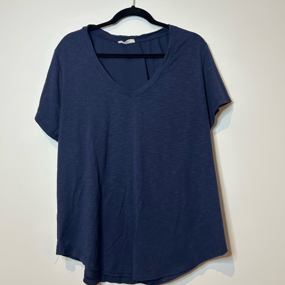 Classic Navy V-Neck Women's Tee